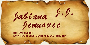 Jablana Jemuović vizit kartica